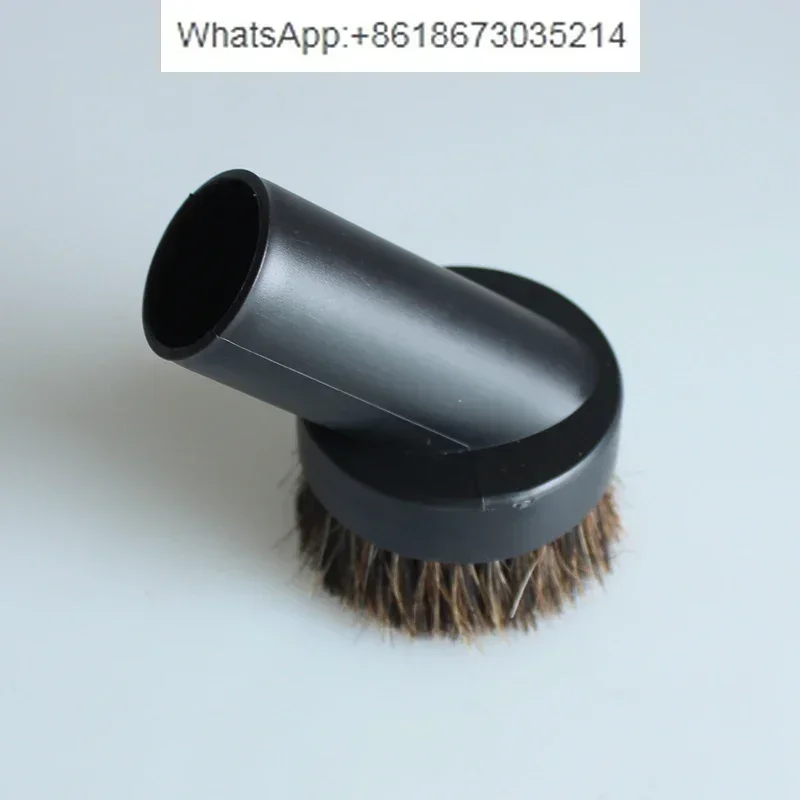 Vacuum cleaner accessories Horse hair round brush Vacuum cleaner suction head Brush head suction nozzle, inner diameter 32mm