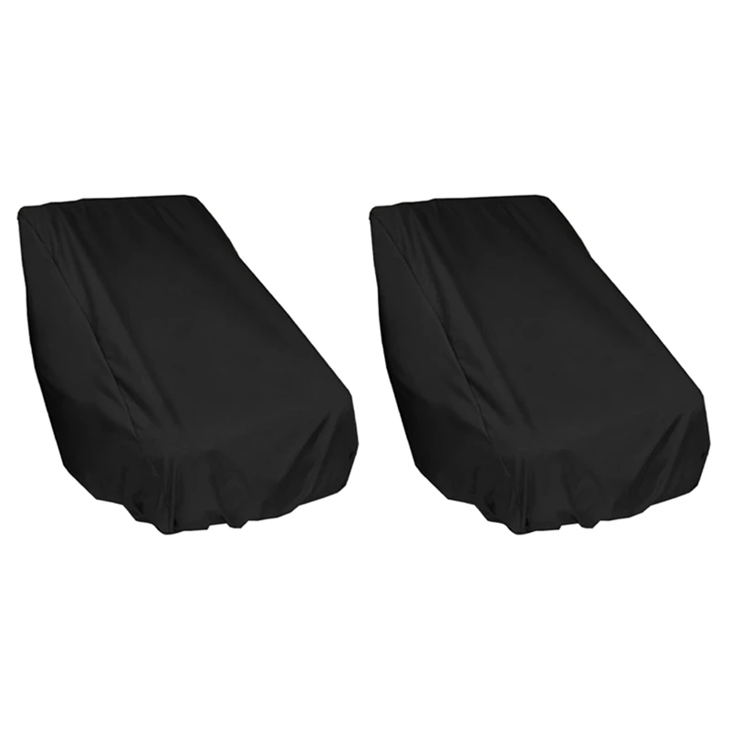 2Pcs 56X61x64cm Boat Seat Cover Waterproof Anti UV Dust Elastic Marine Folding Seat Cover Ship Rotate Chair Table Cover