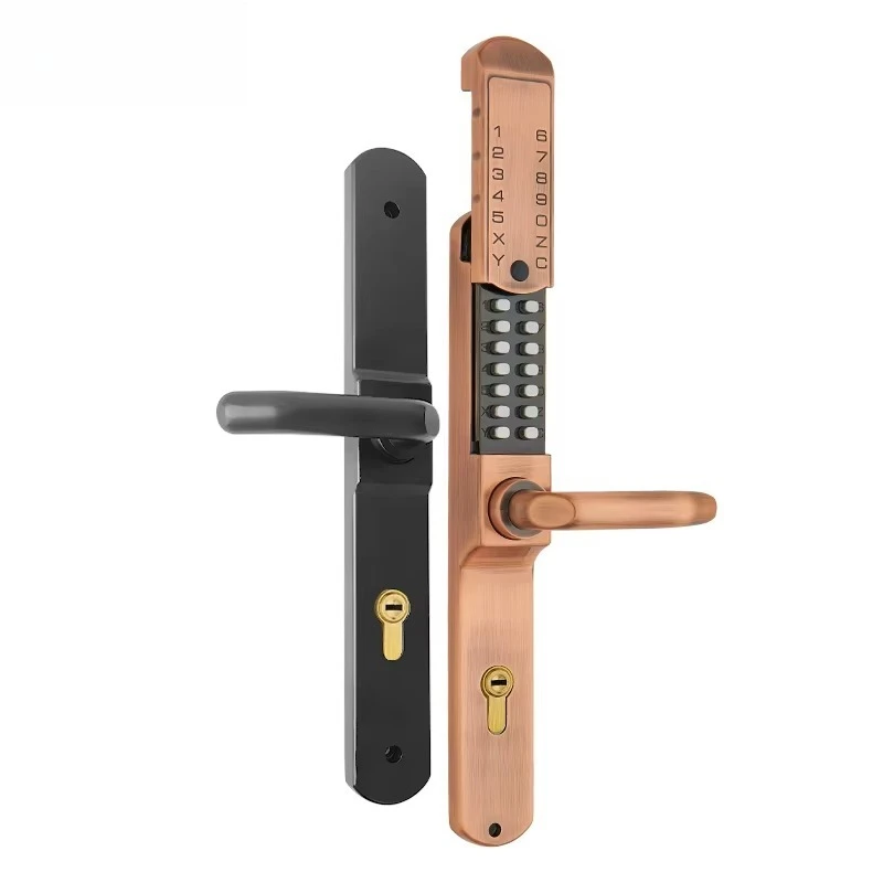 Outdoor Waterproof Iron Door without Power Supply - Mechanical Digital Buttons Password Lock - Wholesale Price - Battery Keys In