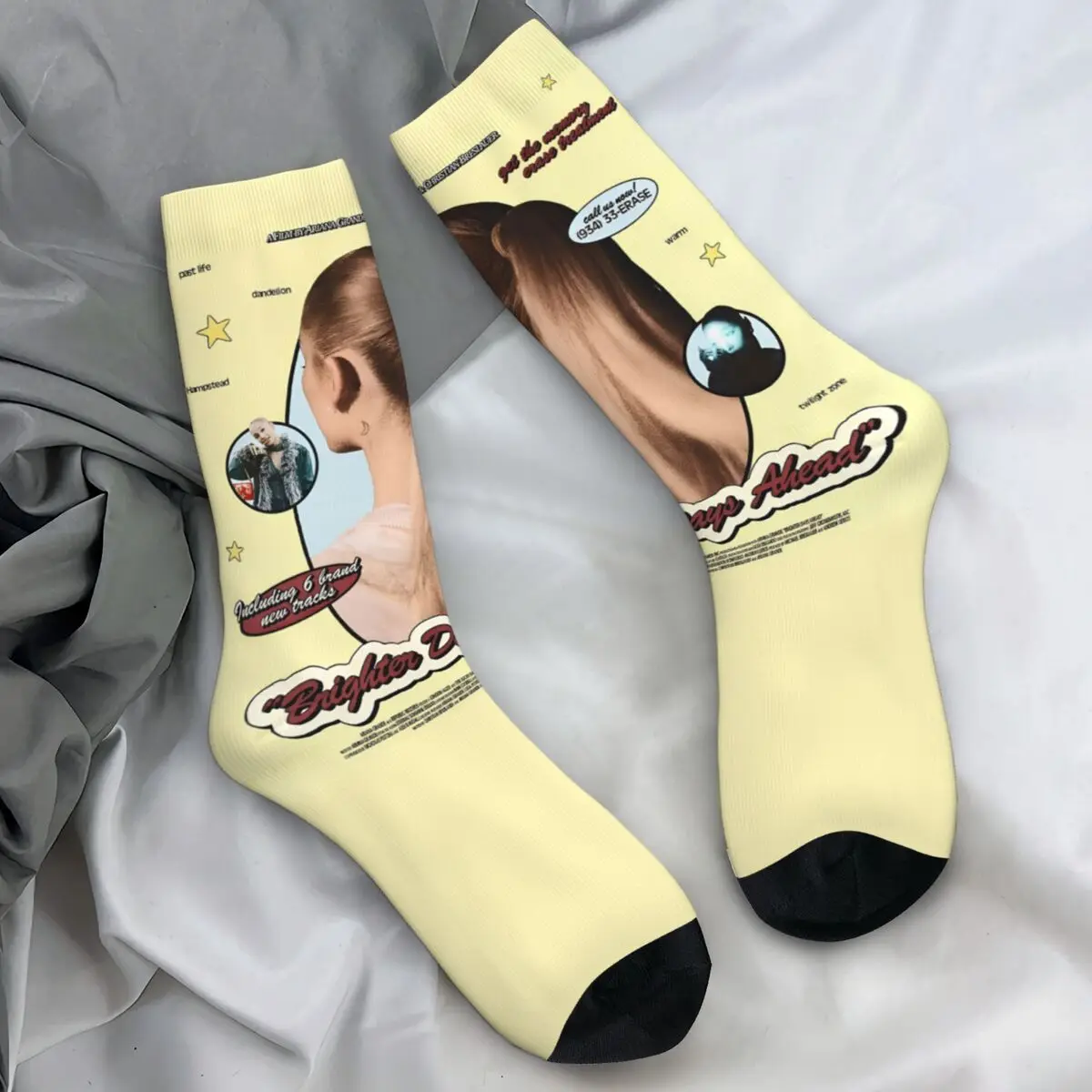 

Ariana Grande Eternal Sunshine Brighter Days Ahead Stockings Women Men Socks Medium Soft Socks Autumn Running Non Slip Socks