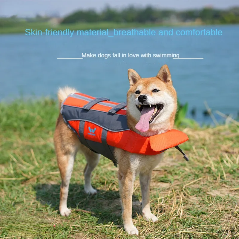 Dog Life Jackets Swimming Vest  Corgi Law Fight Teddy Bago Large and Medium-sized Pet Summer Clothes for Playing Dog Supplies