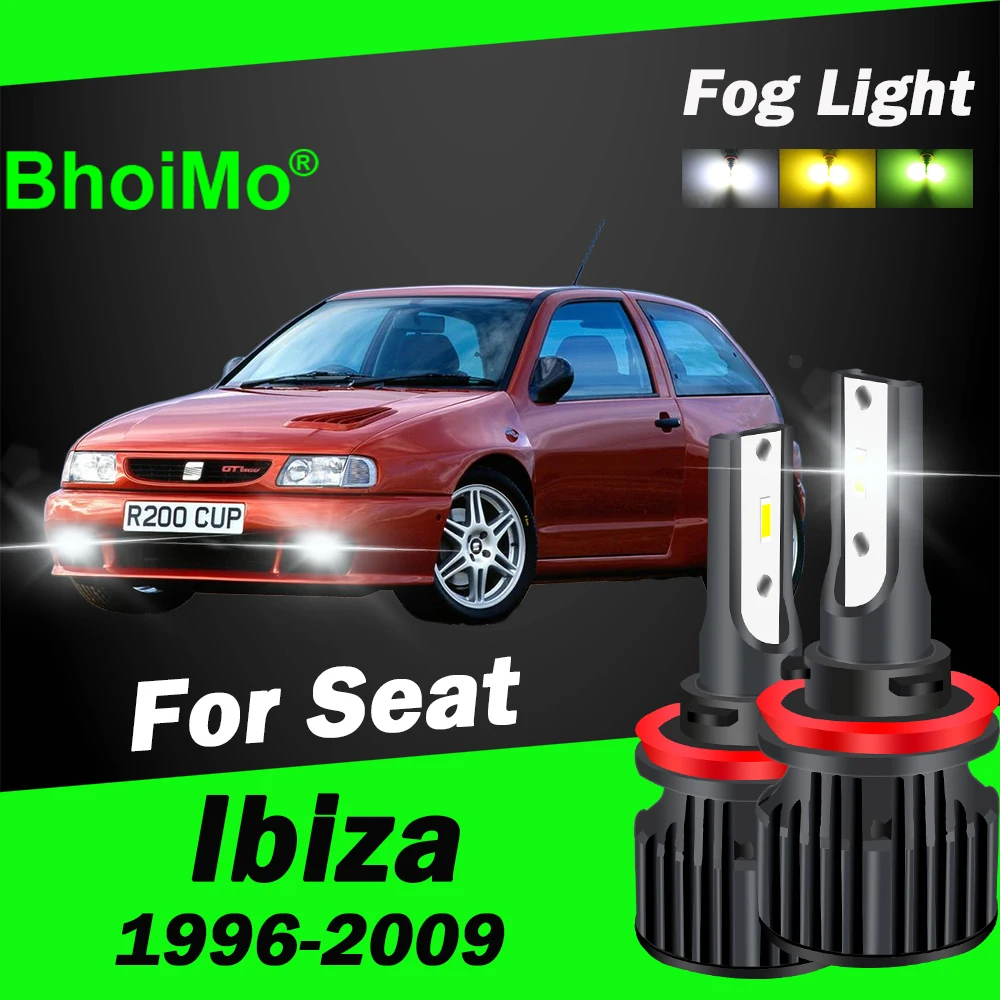 

BhoiMo For Seat Ibiza Led Front Fog Light Bulbs 1997 1998 1999 2000 2001 2002 2003 2004 2005 2006 2007 2008 2009 Car Auto Lamp