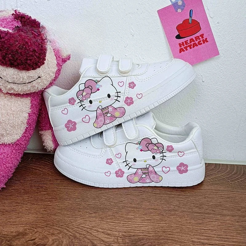 

Kawaii Hello Kitty Sanrio Students Cute Cartoon Sneakers Children Comfortable Non Slip Running Shoes Christmas Gifts for Kids
