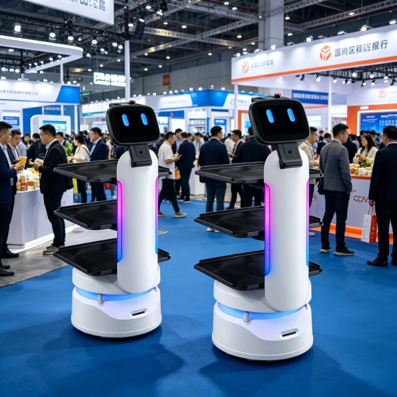 Intelligent Delivery Robot Automatic Food Serving Robot Stainless Steel Waiter Robot for Restaurant Hotel Catering Service