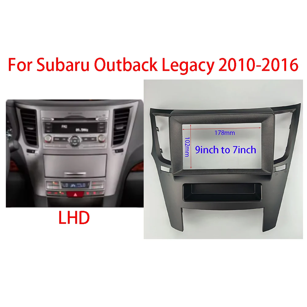 

7/9 Inch Car Frame Fascia Adapter For Subaru Outback Legacy 2010-2016 Android Radio Dash Fitting Panel Kit