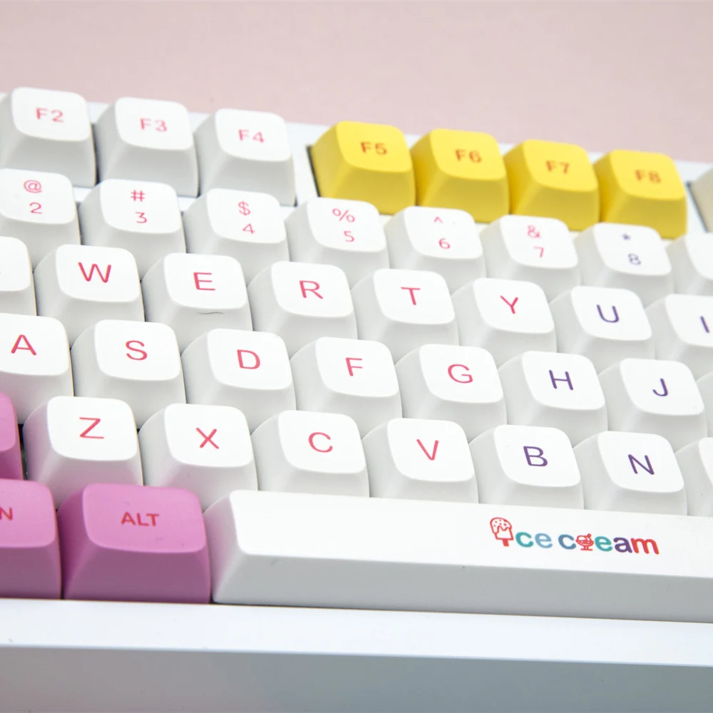 135 tasti Ice Cream XDA Keycaps sublimazione della tintura giapponese coreano russo PBT Keycap per MX Switch tastiera meccanica tasti Caps fai da te