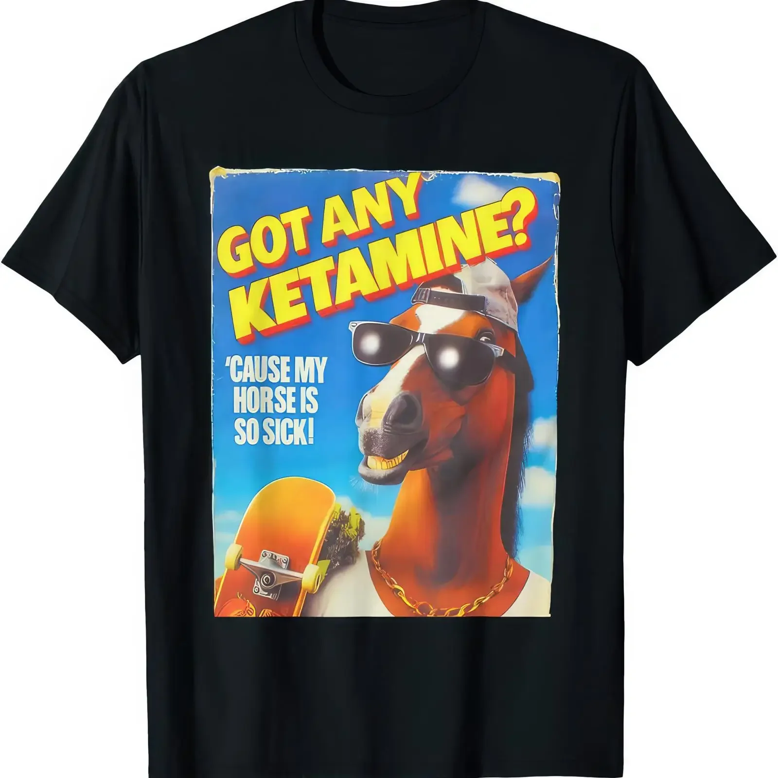 Got Any Ketamine Funny Horse Meme Absurd Humor Kids T Shirt vintage Washed designer clothes Stylish Comfortable Soft Stretched