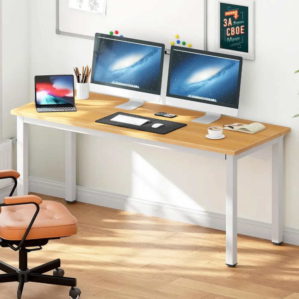 63 inches X-Large Computer Desk, Composite Wood Board, Decent and Steady Home Office Desk/Workstation/Table