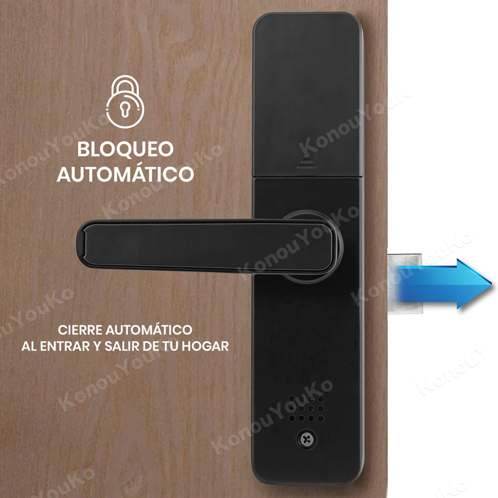 Tuya Smart Home fechadura eletrônica, Impressão digital biométrico, Digital Door Lock Key, Cartão de senha, Proteção Casas de Segurança, Vida inteligente