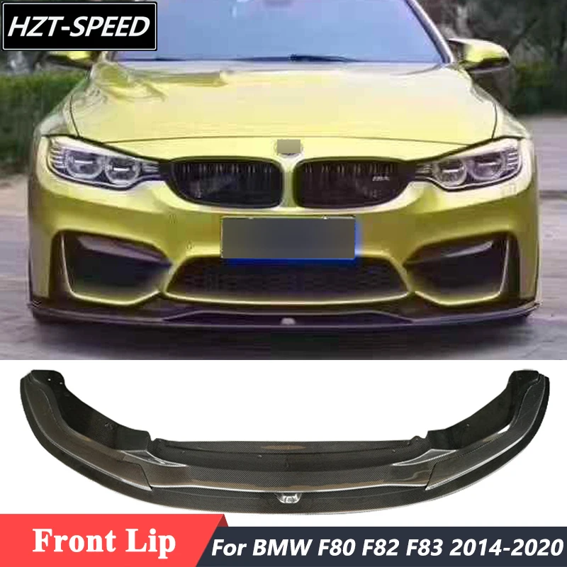 F80 F82 Modify PSM Style Carbon Fiber Front Spoiler Bumper Above and Below Lip For BMW M3 M4 Series Modification 2014 Up