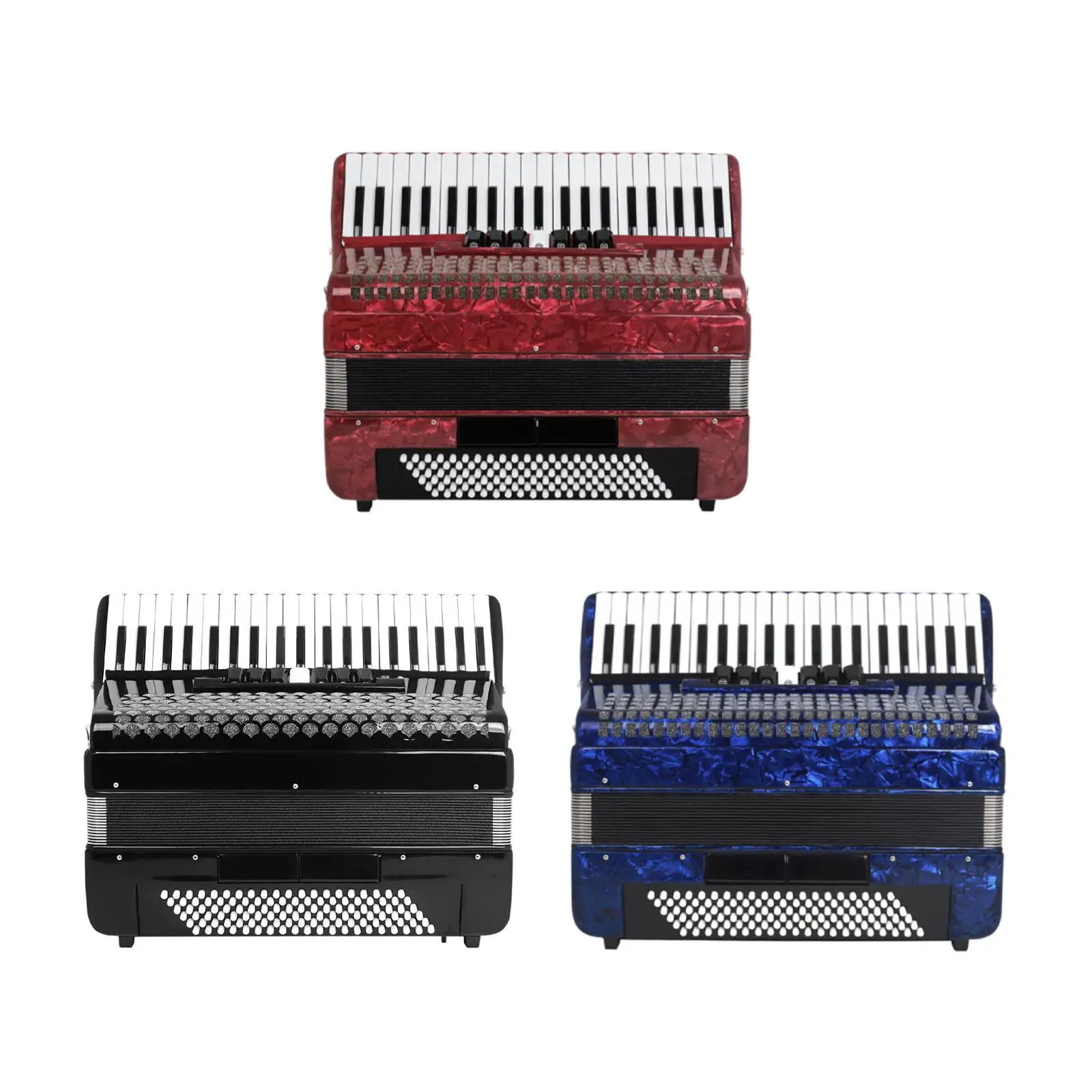 

Accordion 120 Bass 41 Keys Piano Accordion Educational Toy Accordion with Strap Beginners