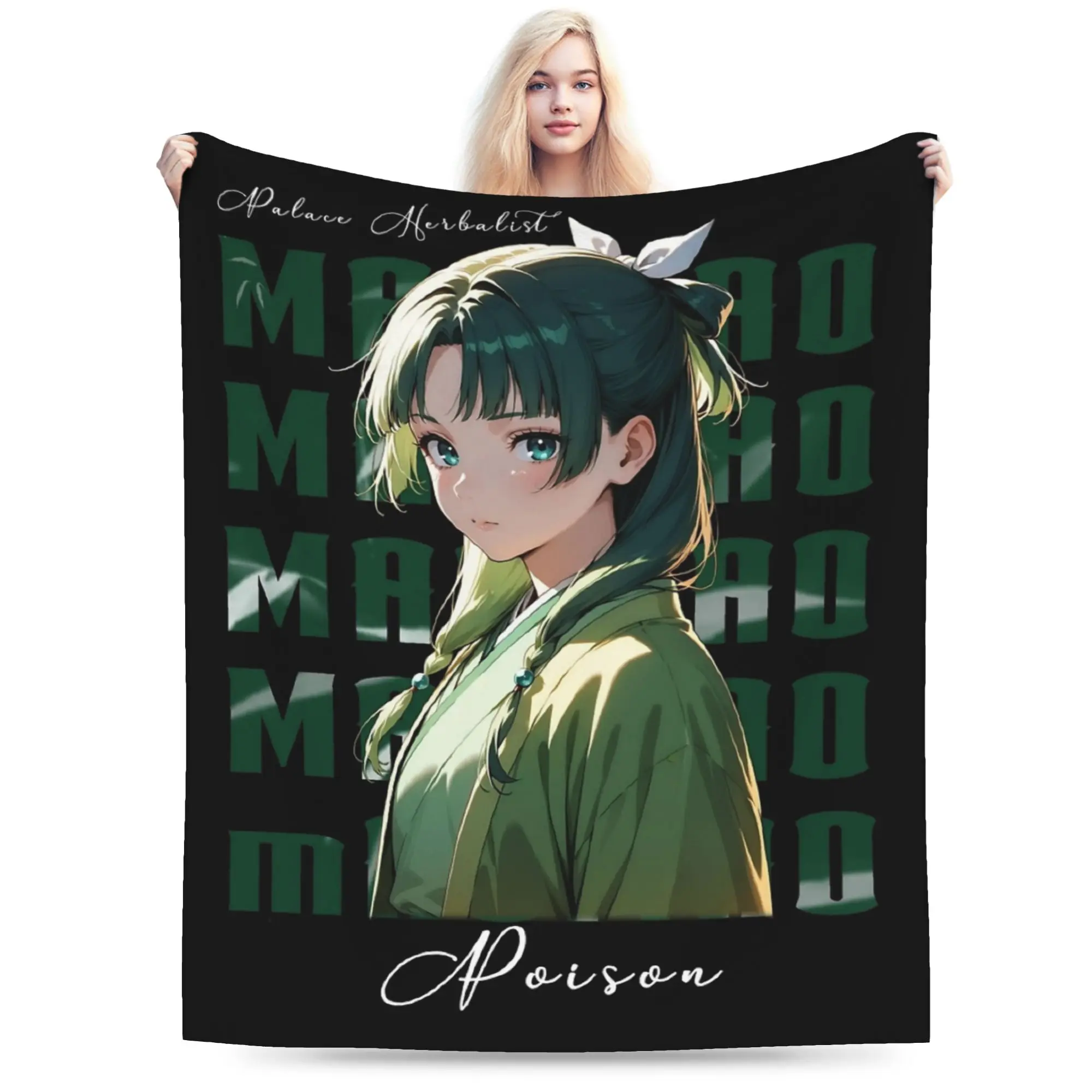 Maomao The Apothecary Diaries Blankets Fleece Textile Decor  Portable Lightweight Throw Blankets for Bedding Car Bedding Throws