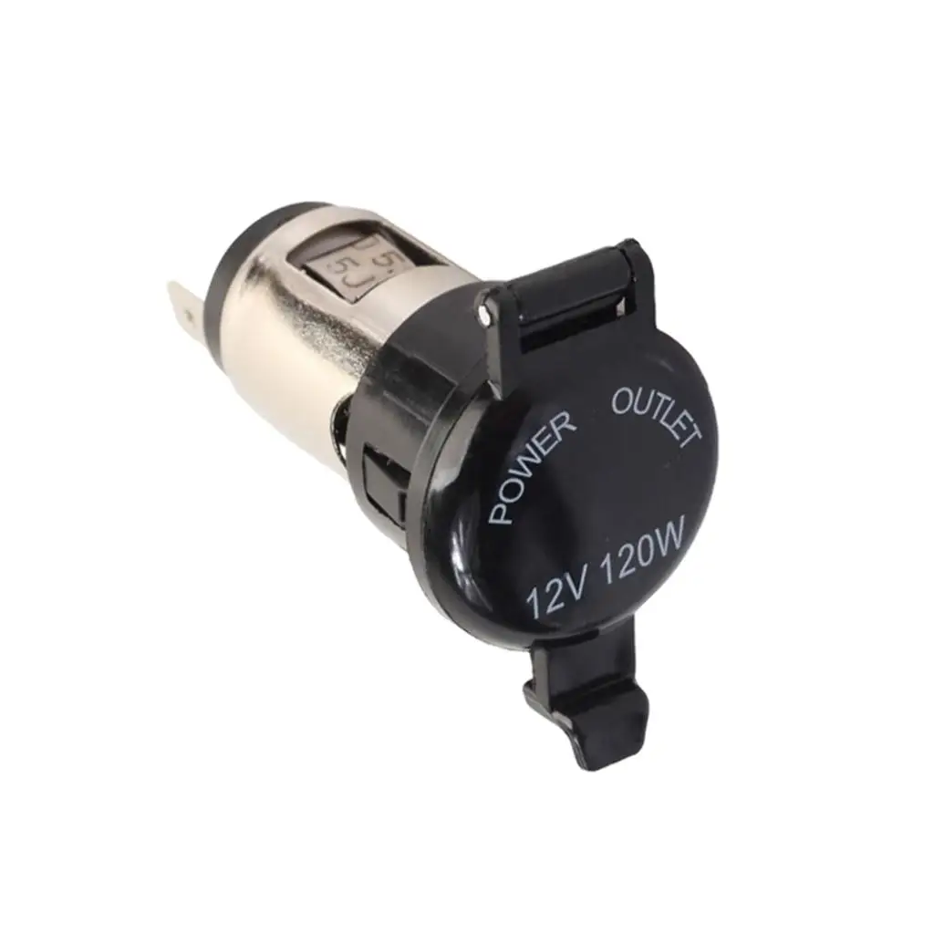 

120W Motorbike Car Cigarette Lighter Socket Power Outlet Waterproof 12 V