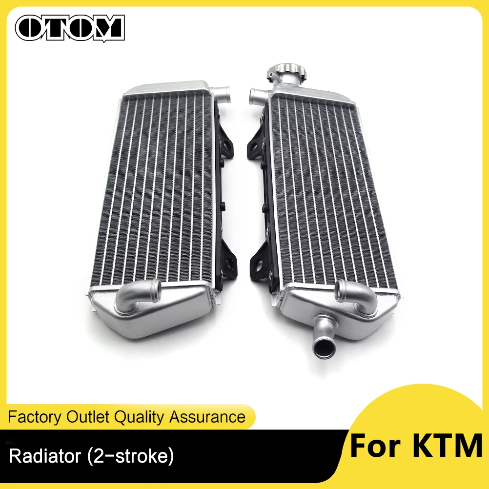 OTOM-Radiador de motocicleta para KTM SX XCW TPI XC EXC TC TE TX MC EC 125 150 250 300, Enfriador de tanque de agua de aluminio izquierdo y derecho