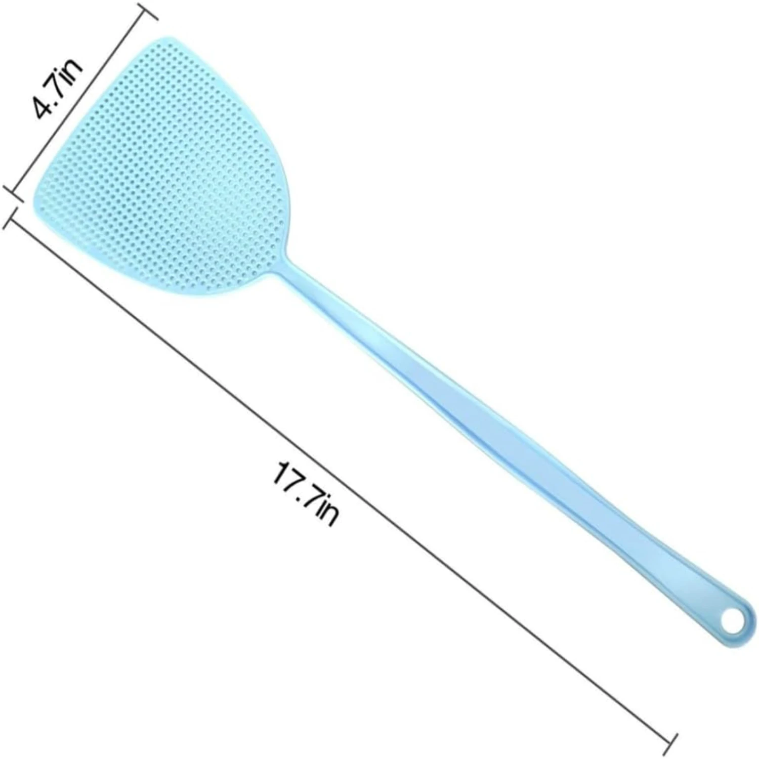 Garden Plastic Fly Swatter Manual Fly Control Swat Strong Heavy Duty Flyswatter with Long Handle 3PCS