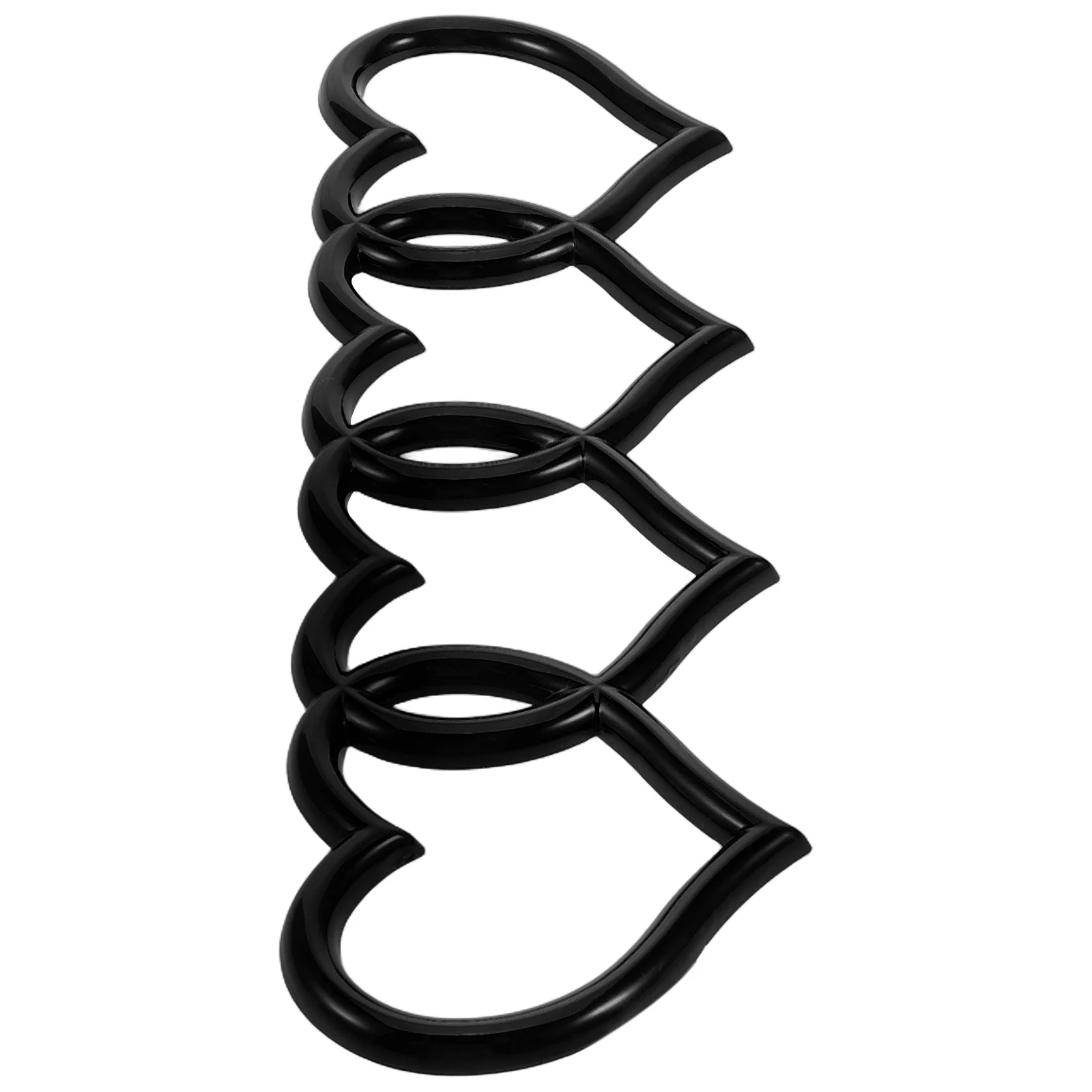 

3D Love Heart Rear Trunk Tail Car Badge Silver Decal Sticker Car Exterior Decoration Automotive Accessory