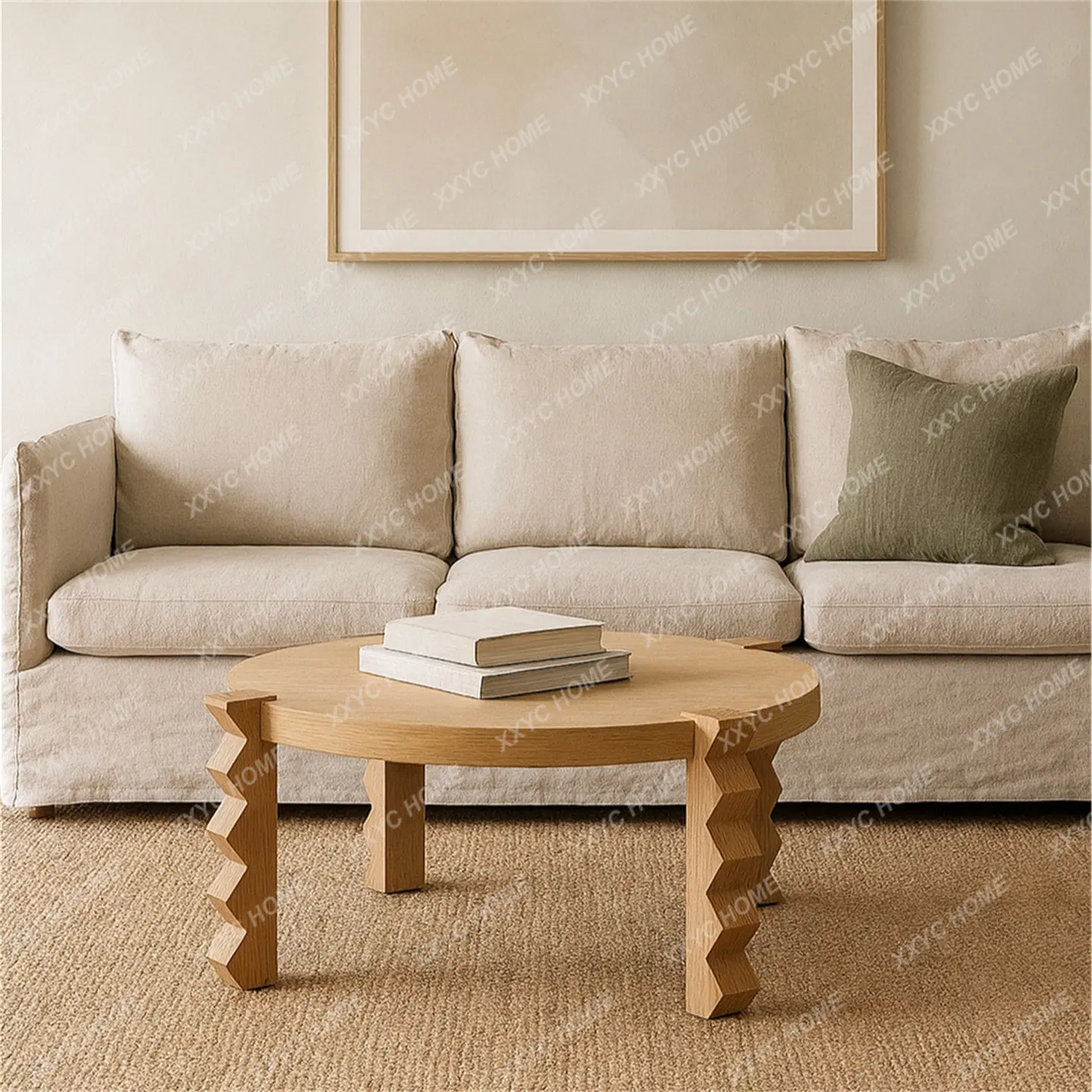 

Винтажный журнальный столик из массива дерева в стиле ретро для гостиной, простой, оригинальный, для балкона