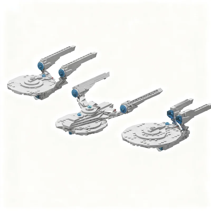 222pcs MOC Space Salcombe-Class Starship from ST Beyond Model Christmas Gift Collectible Tabletop Ornament Art