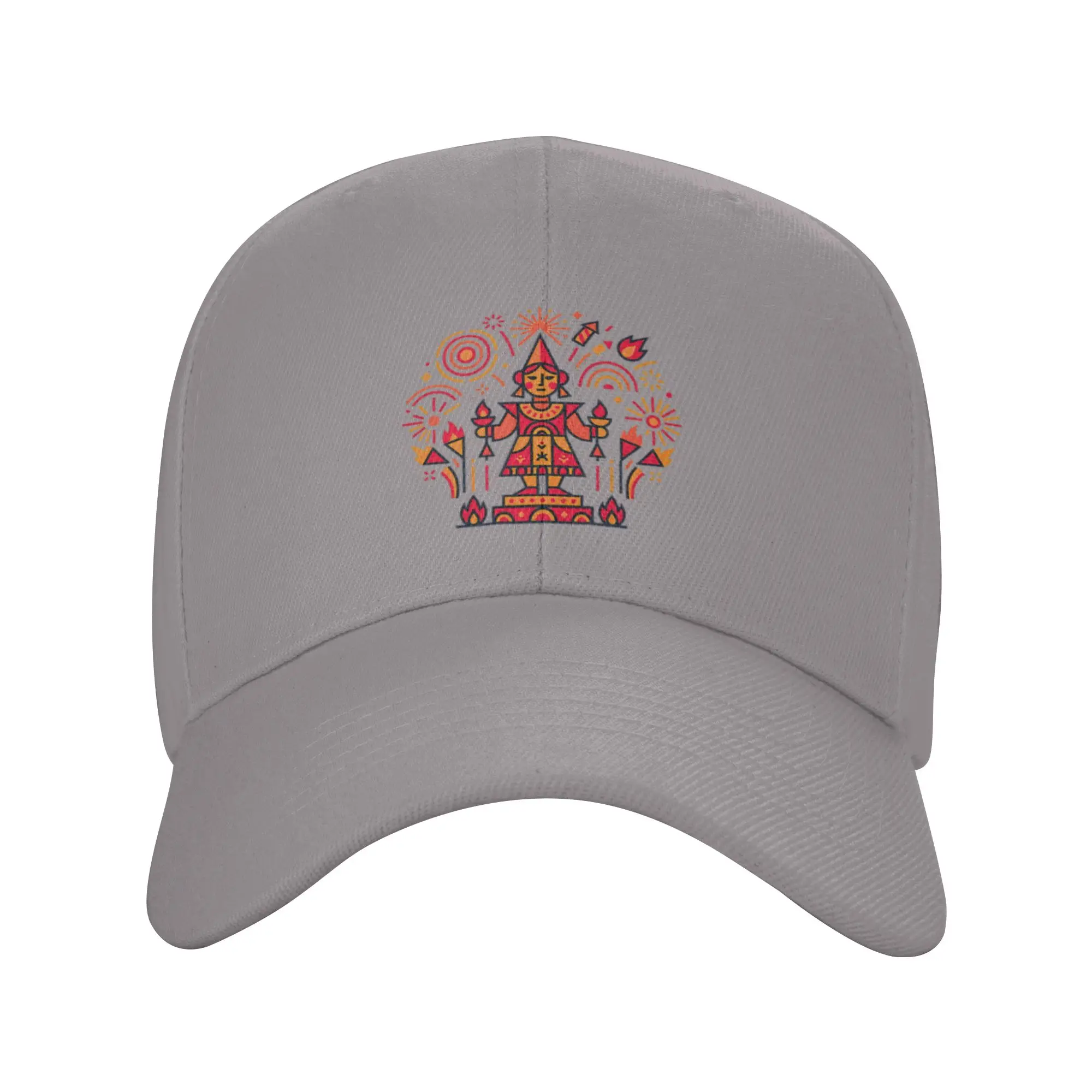 Hot Sale Las Fallas Valencia Fire Festival Folk Art Design Baseball Cap  Soft Brand Men Caps  City Wandering Brand Men Caps