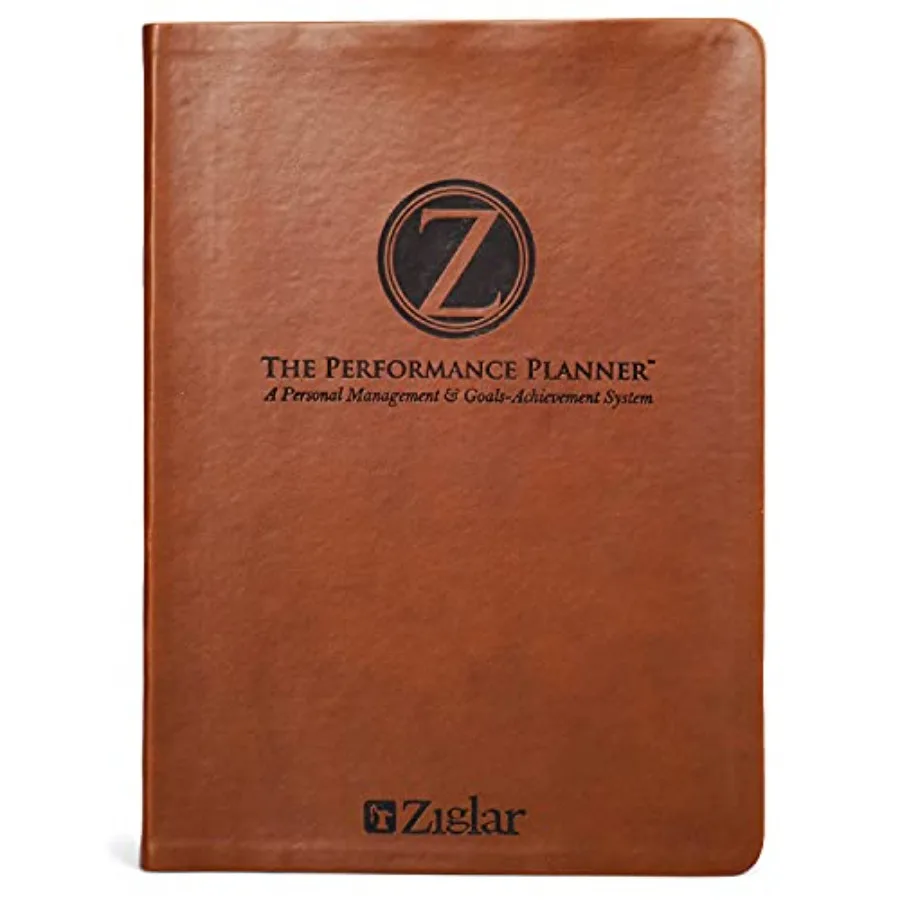 

The Performance Planner Leatherette Edition By Daily Planner Journal and For Daily Weekly Monthly and Yearly Goal Setting And A