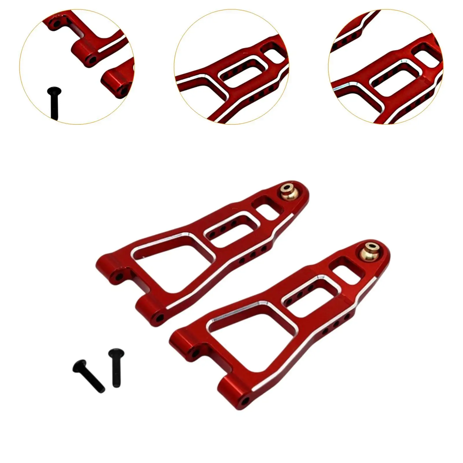 2x 1/12 escala RC coche actualizaciones accesorios delantero trasero brazo inferior profesional