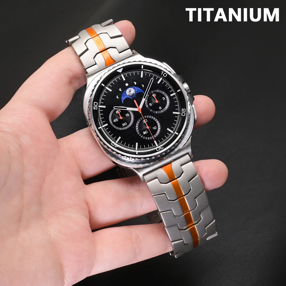 

Титановый ремешок для Samsung Galaxy Watch 8 Classic 46 мм Ultra 2025 47 мм 2024 Роскошный ремешок на запястье для Galaxy Watch 8 7 6 5 44 мм 40 мм