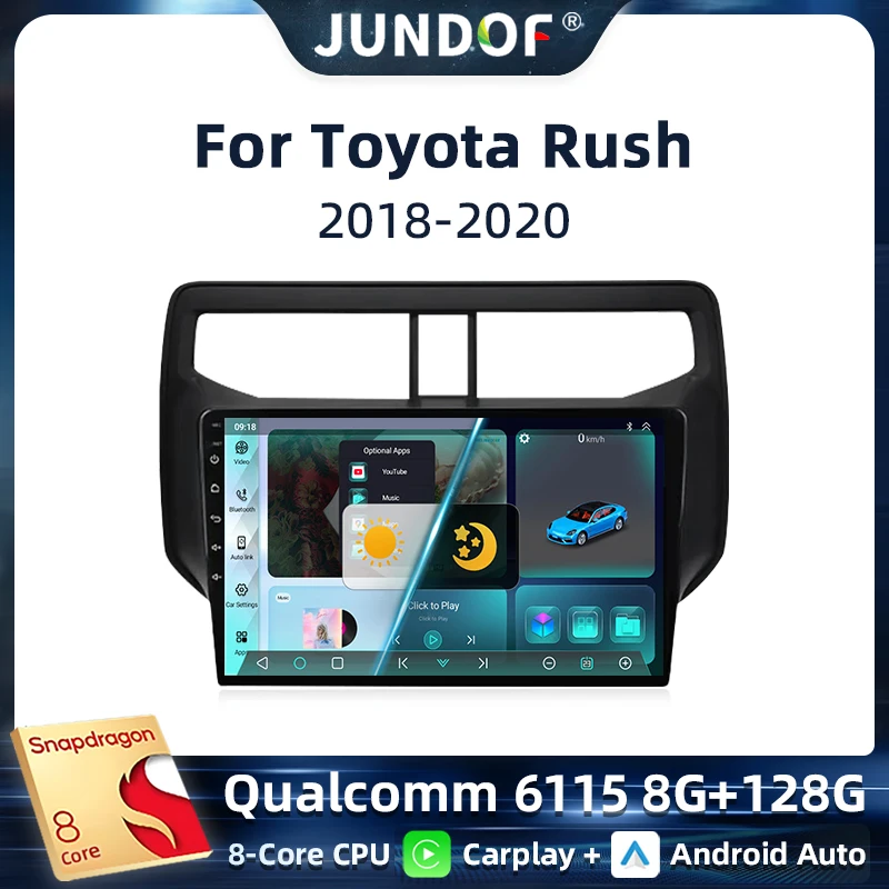 

Car Radio Android 13 For Toyota Rush Daihatsu Terios 2017 2018 2019 2020 Multimedia GPS Navigation Auto Stereo Player Head Unit