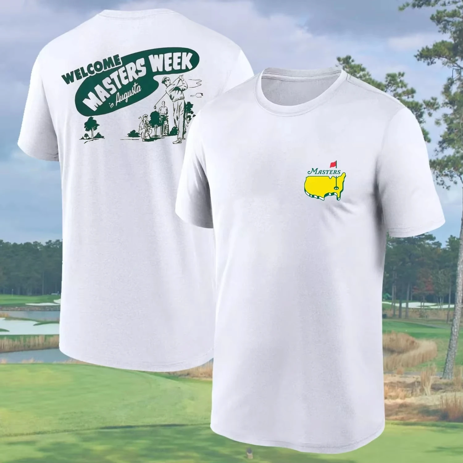 

Summer New Master Golf 2025 Master Week T-Shirt Full Size Gift Golf - High-end Luxury Suitable for Men and Women Top T-Shirts