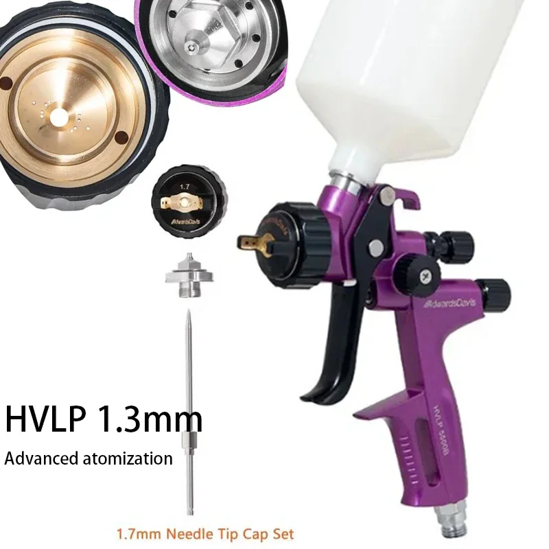 HVLP High Atomization Sheet Metal Car Furniture Maintenance Environmental Protection Low Pressure Manual Spray Gun 1.3 Cup 600ml