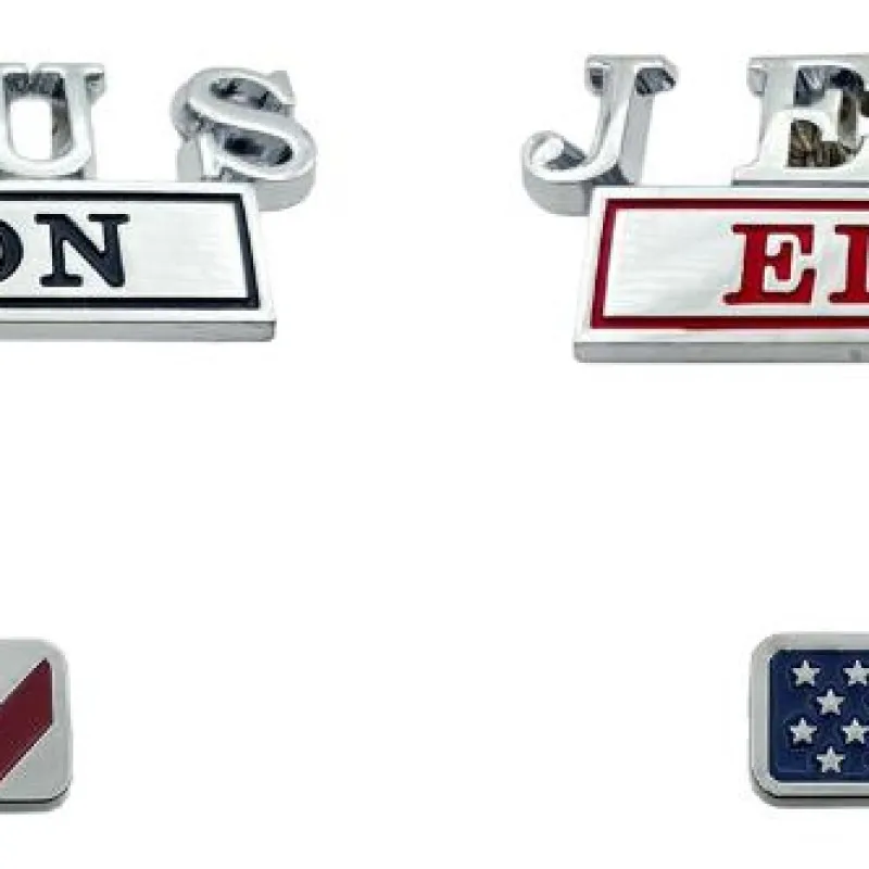 

Cross Christian Car Emblem Automotive Decals Patriotic USA Flag Zinc Alloy 3D Badge for Truck SUV Car Body Fender Trunk
