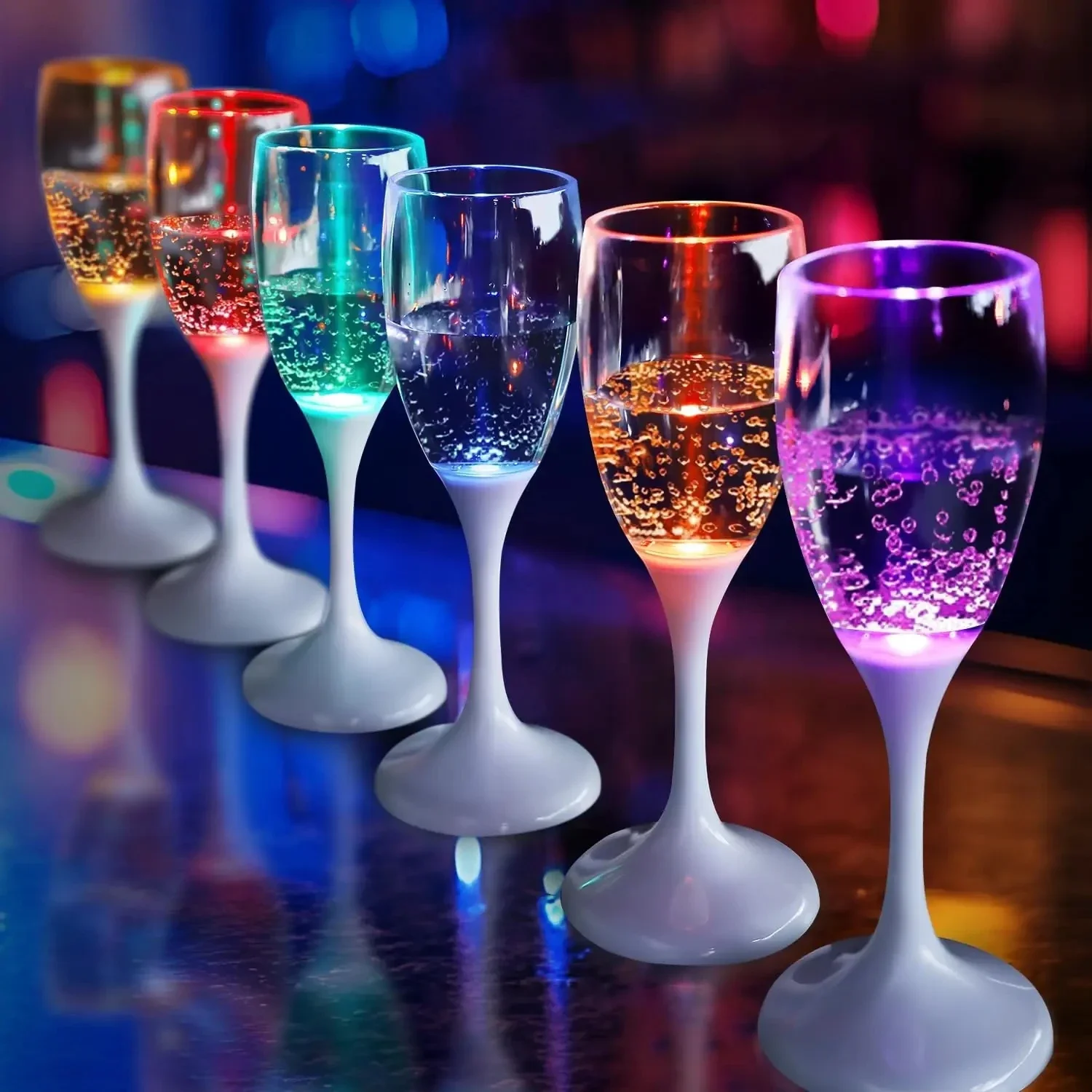 

10/50/100PCS LED Cup Automatic Flashing Cups Multi-color Light Up Mugs Wine Beer Mugs Whisky Drink Cups Party Wedding Kitchen