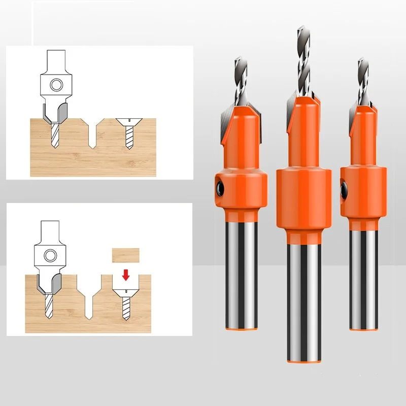 

1 шт., деревообрабатывающие сверла с зенковкой, HSS, 8 мм, круглый хвостовик, перфоратор, сверло для отверстий из сплава, винт по дереву, крепление, ступенчатое сверло