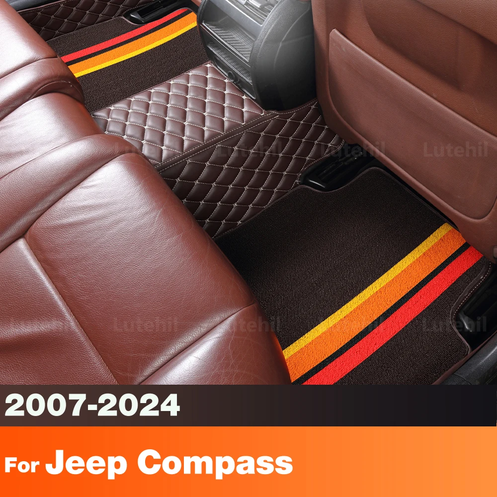 

LUTEHIL для Jeep Compass 2007-2024 19 20 21 22 23 изготовленный на заказ автомобильный коврик для автомобиля автомобильный ковер чехол аксессуары для интерьера защитные