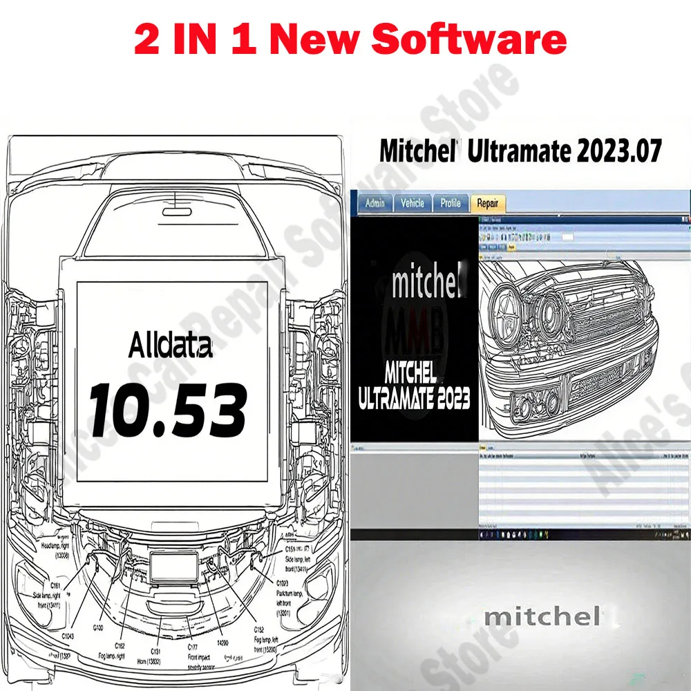 

Alldata 10.53 obd2 scanner Software + Mitchell Ultramate 2023.07 Complete - Advanced Estimating System with Patch & Installation