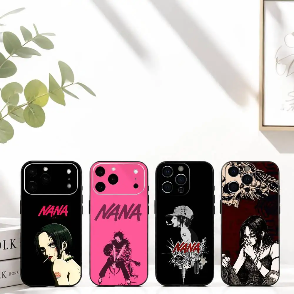 

A-Anime NANA Oosaki Nana Phone Case For iPhone 17, 16,15,14,13,12,11 Plus,Pro Max, Others Soft Black Cover