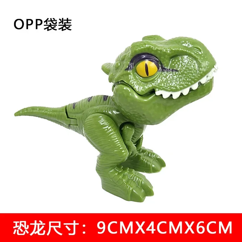 Jurassic Finger Dinosaurier Tyrannosaurus Modell Spielzeug für Kinder Finger Beißen Dinosaurier Bewegliche Gelenke Dinosaurier Spielzeug für Jungen Geschenk
