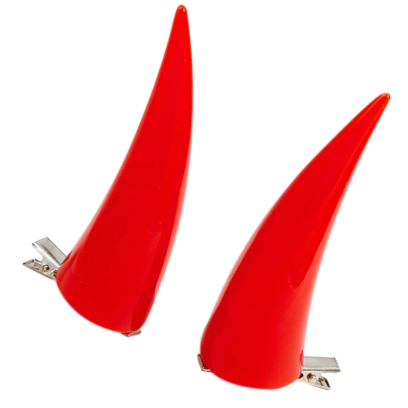 Cosplay spinka do włosów róg spinka do włosów Anime elegancki trend z lat 2000 Power Bunches nakrycia głowy Punk Halloween Cosplay