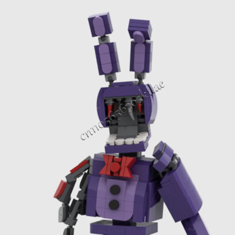 539 pièces de la série de personnages de jeu populaires Frayed Bunny Golem MOC, blocs de construction modulaires personnalisables, briques simples, jouet d'assemblage DIY, cadeau