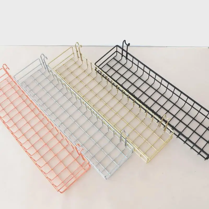 

Nordic Rose Gold Me Wall Iron Art Storage Hanging Basket Nursery Wall Basket Metal Storage Organizer for Children's Room