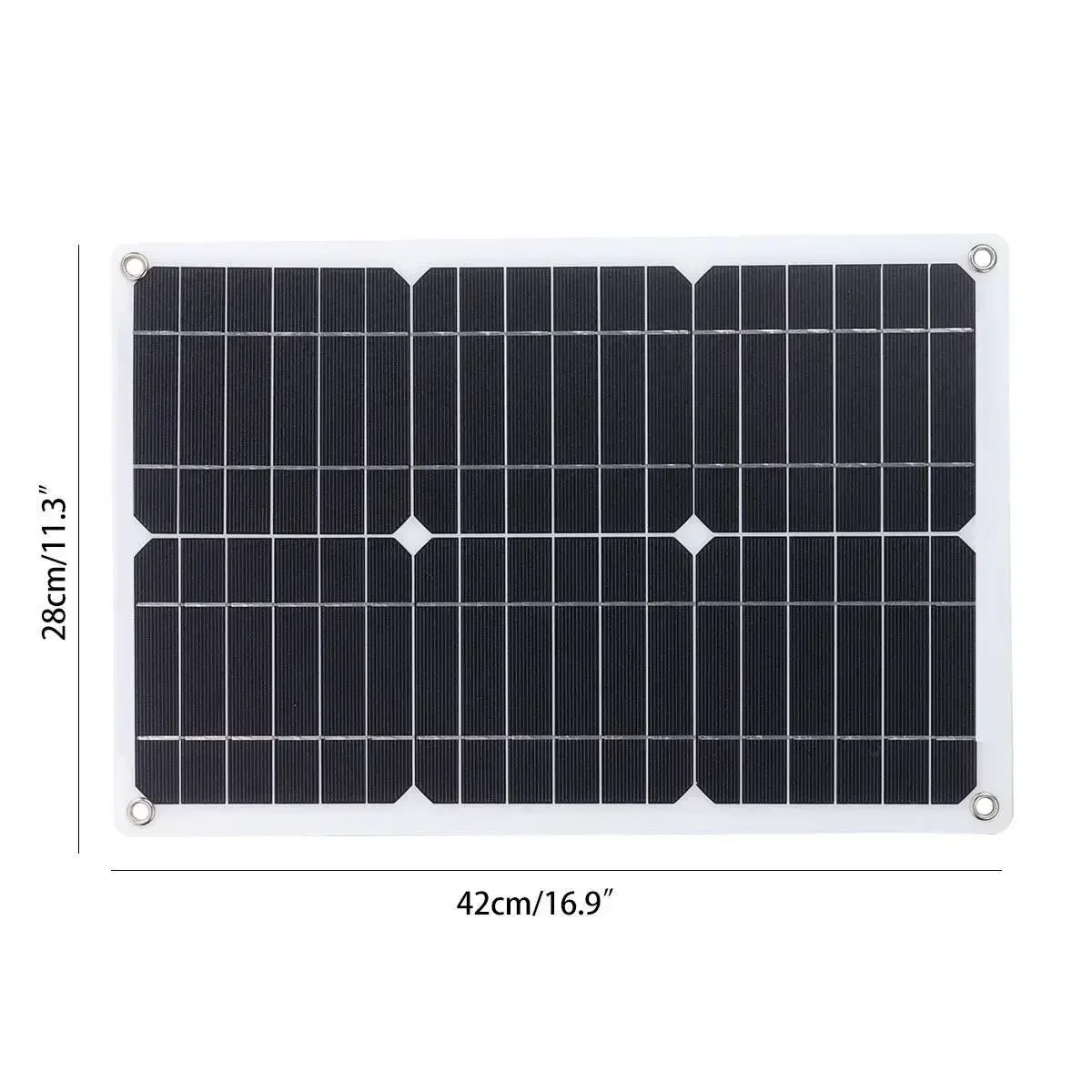 BMAD 300W Solar Panel Kit Complete Dual 18/5V DC USB with 100A Solar Controller Solar Cells for Car Yacht RV Battery Charger