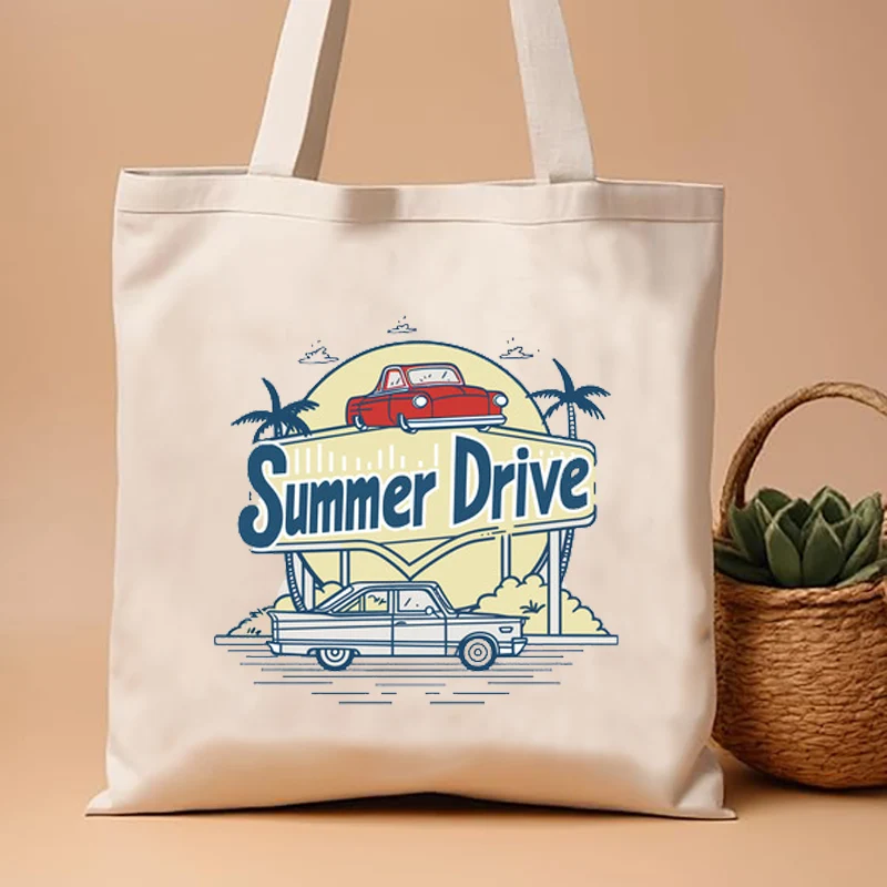 

Назад в будущее Автомобильная сумка для покупок Бакалея Сумка Bolsas De Tela Tote Bolsa Сумка для покупок Женская модная многоразовая сумка