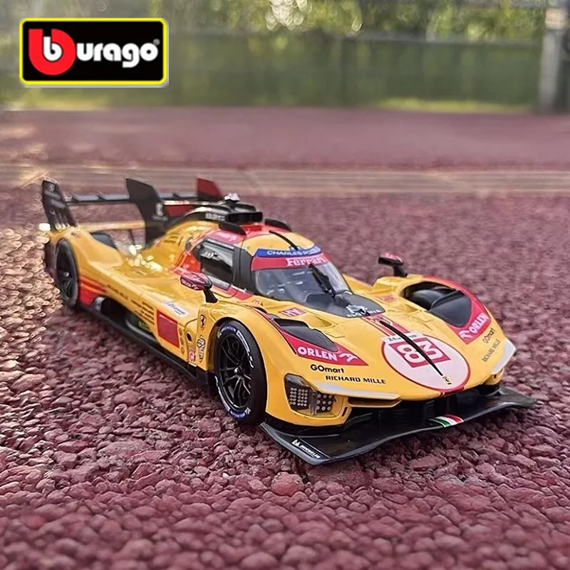 

1:24 Ferrari 499P 24H Endurance Race Alloy Track Racng Car Model Diecast Metal Sports Car Vehicle Model Simulation Kids Toy Gift