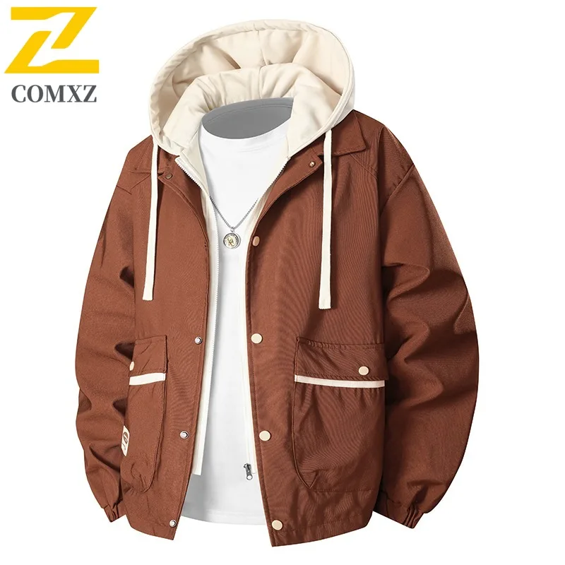 

Men's Softshell Jacket Windproof Water-Resistant Hooded Outdoor Coat Hiking Mountaineering Casual Sports Lightweight Breathable