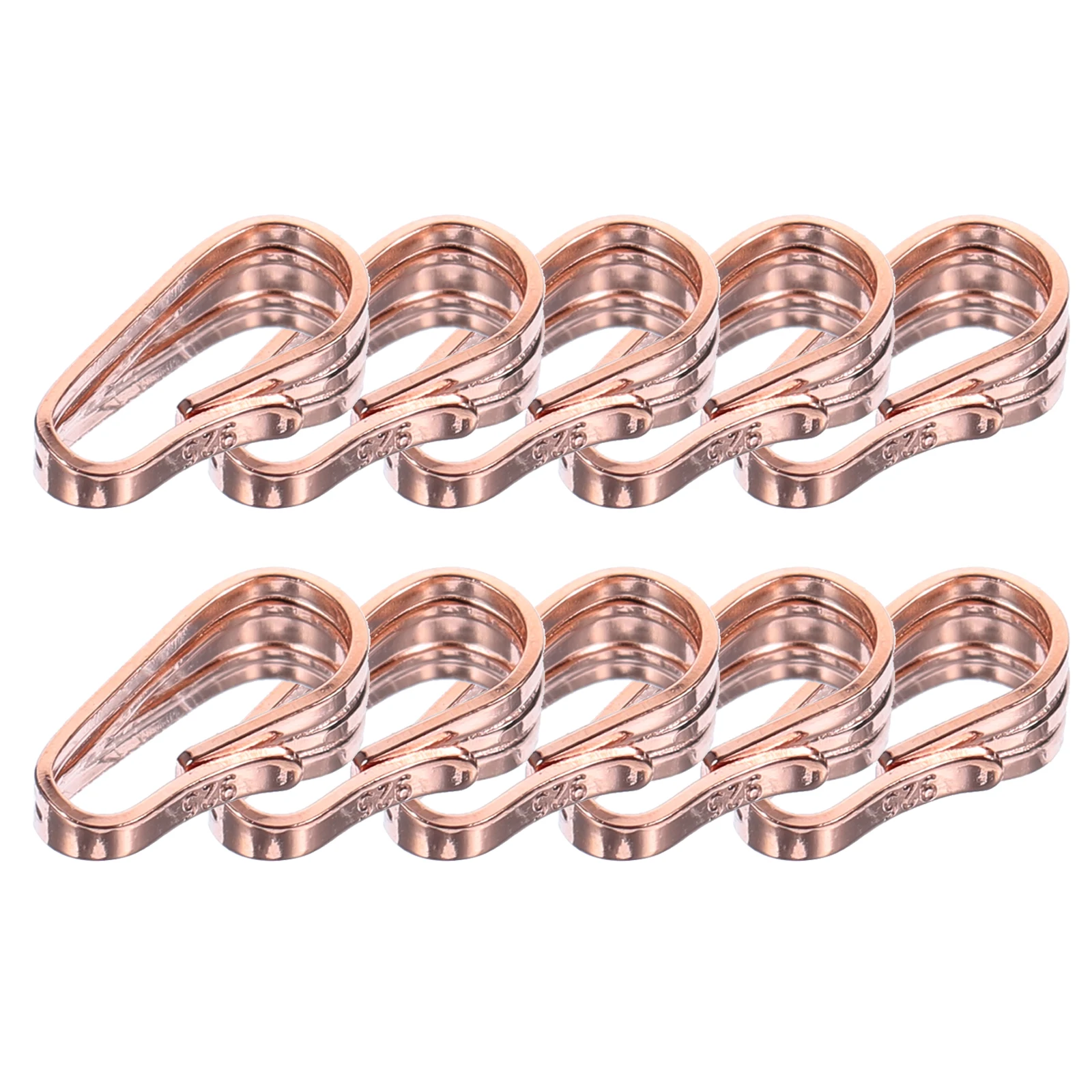 

10 Pcs Pendant Head Accessories Attachment for Necklace Charm Clasp Jewelry Making Connect Buckle Connector