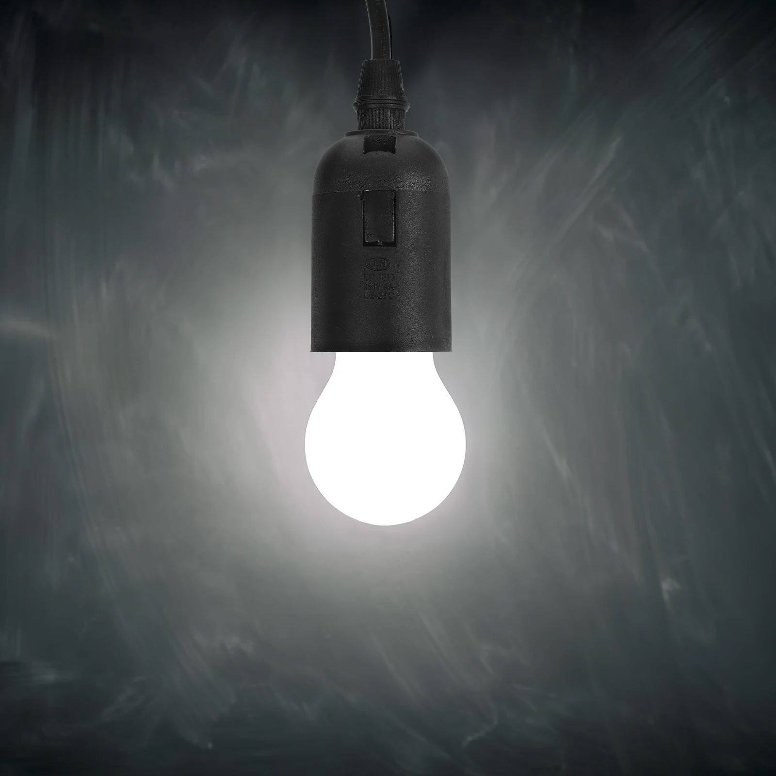 

E27 Lamp Holder Black Plastic 1.2m Adjustable Pendant Light Socket Hanging Cord Accessories for Kitchen Living Room Bars