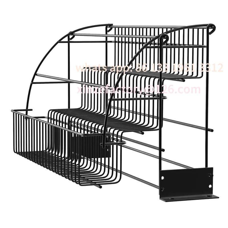

Customizable Shelves Spice Rack 3-Tier Kitchen Shelves Spice Rack