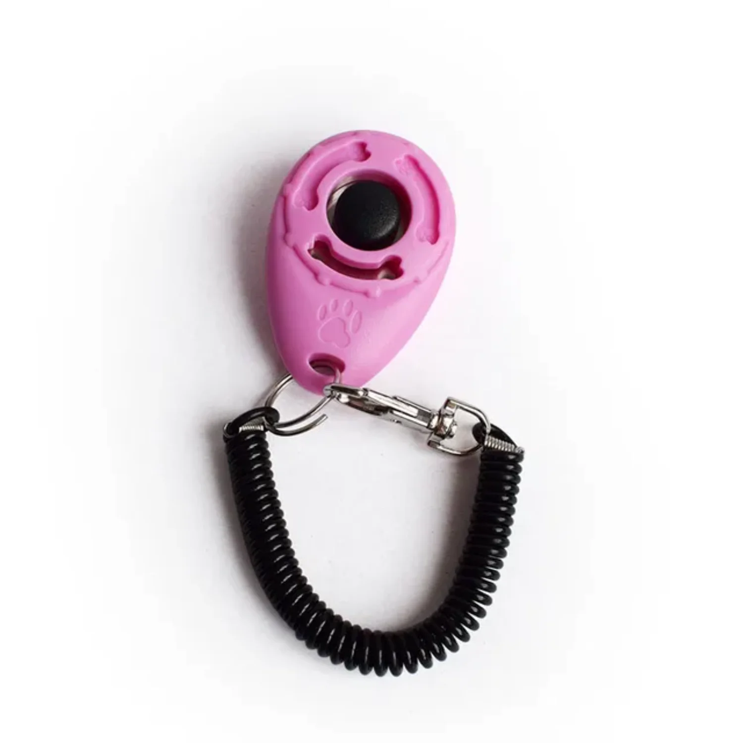 

1PC Dog Training Clicker Pet Cat Plastic Dogs Click Trainer Aid Tools Adjustable Wrist Strap Sound Key Chain Dog Supplies