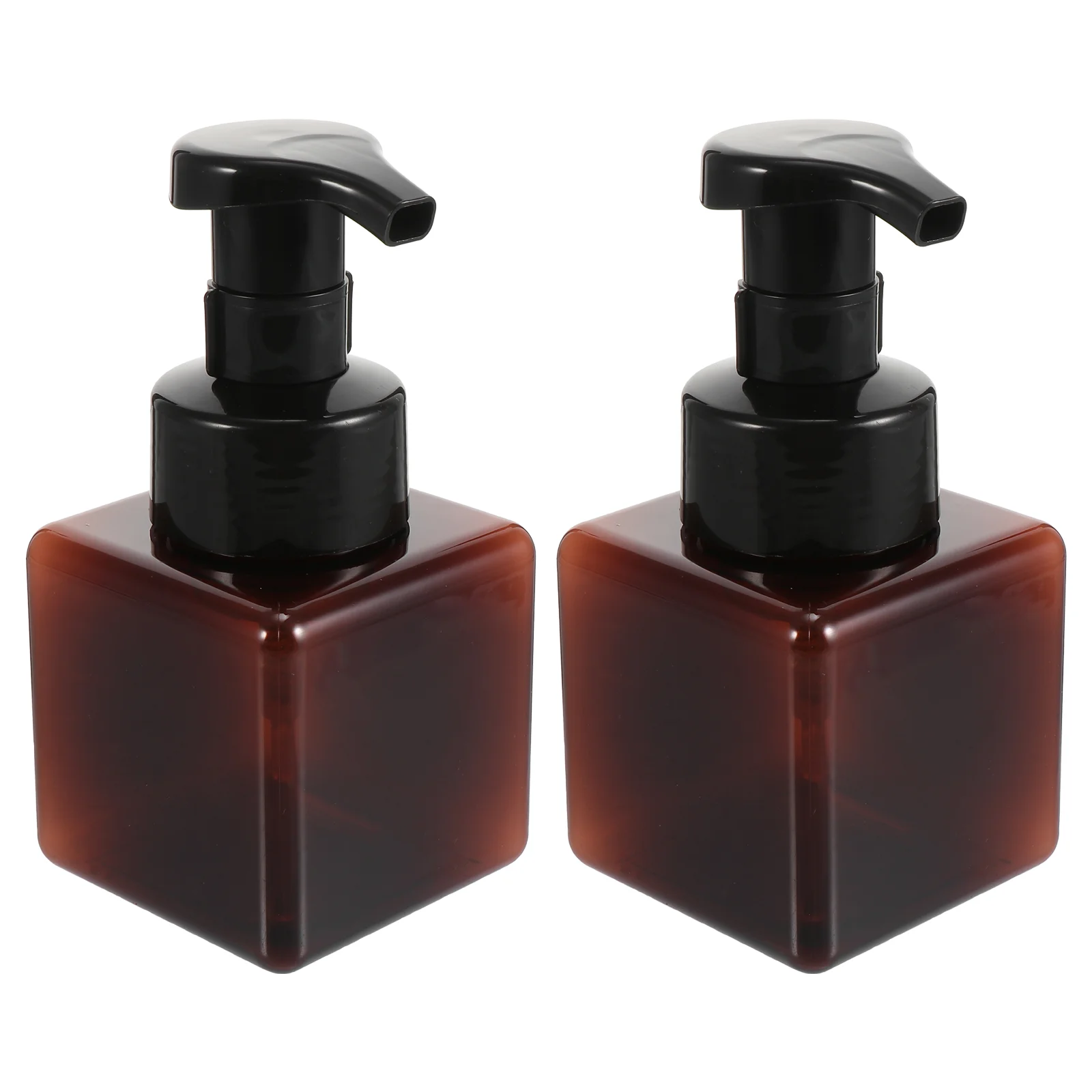 2 Pcs Mousse Sparkling Bottle Pump Containers Soap Dispenser Liquid Pet Plastic Foaming