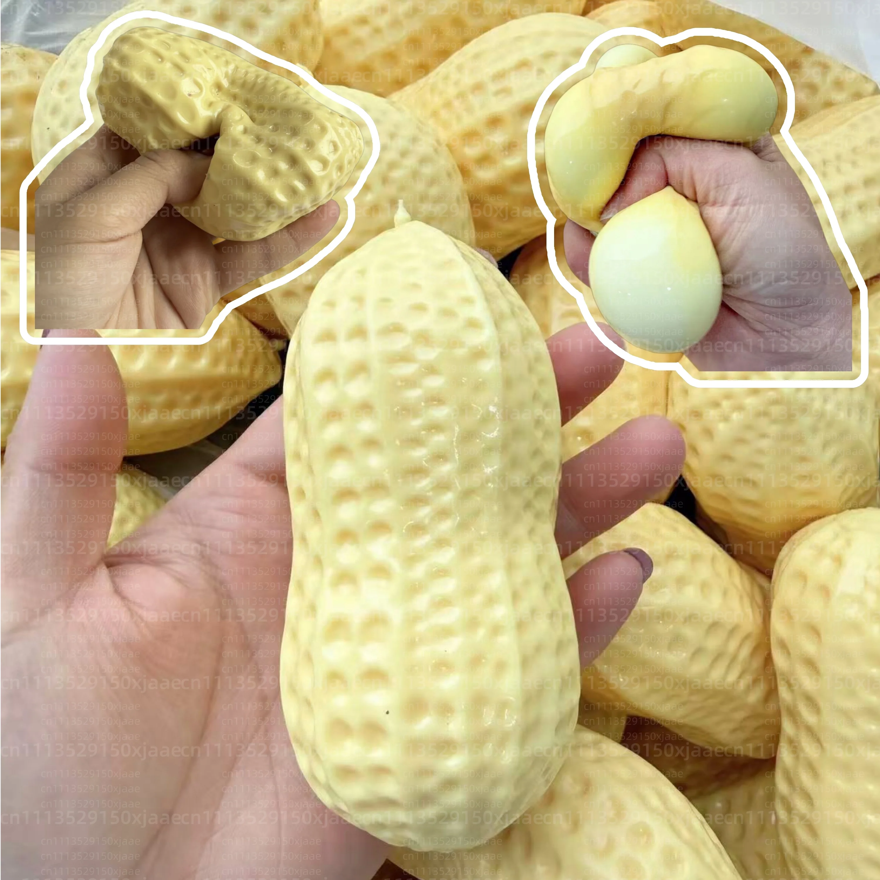 Juguete Gigante de Cacahuete Blandito, Elástico y Antiestrés, para Aliviar el Estrés, Sensorial, para Niños y Adultos, Regalo