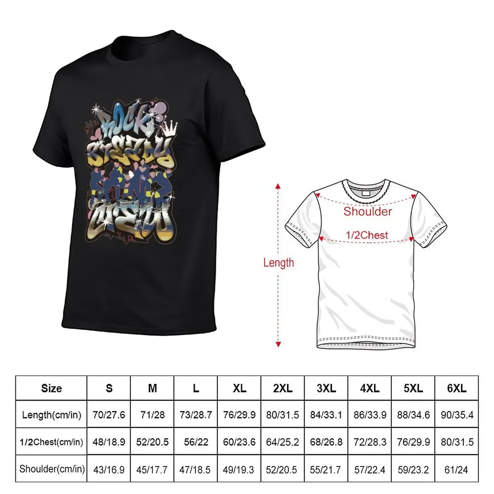 Rock Crew For Fans T-Shirt man clothes anime figures oversized t shirts for men